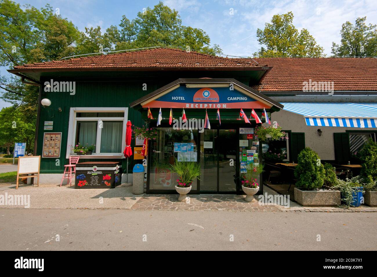 Ljubljana Resort Hotel and Camping, Ljubljana, Slovénie Banque D'Images