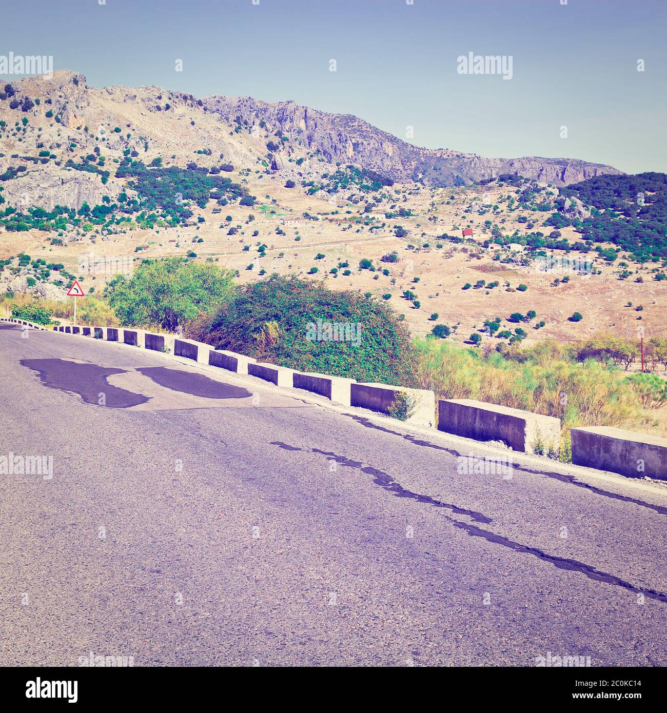 Route asphaltée Banque D'Images