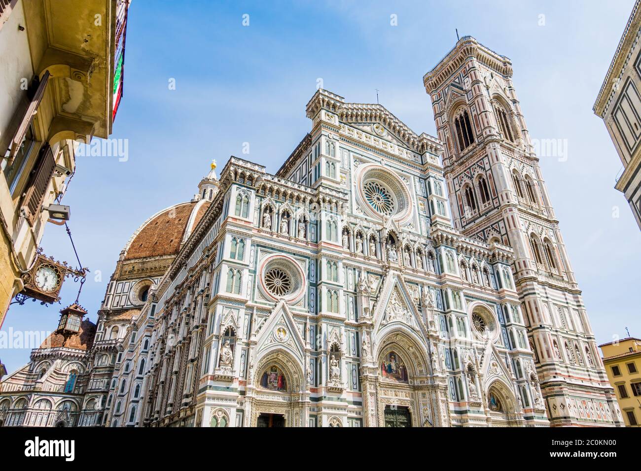 Piazza del Duomo, place de la cathédrale dans le centre historique de Florence Toscane Italie Banque D'Images