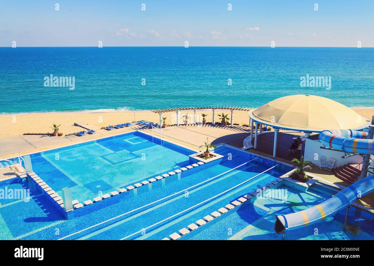 Complexe Piscine Banque D'Images