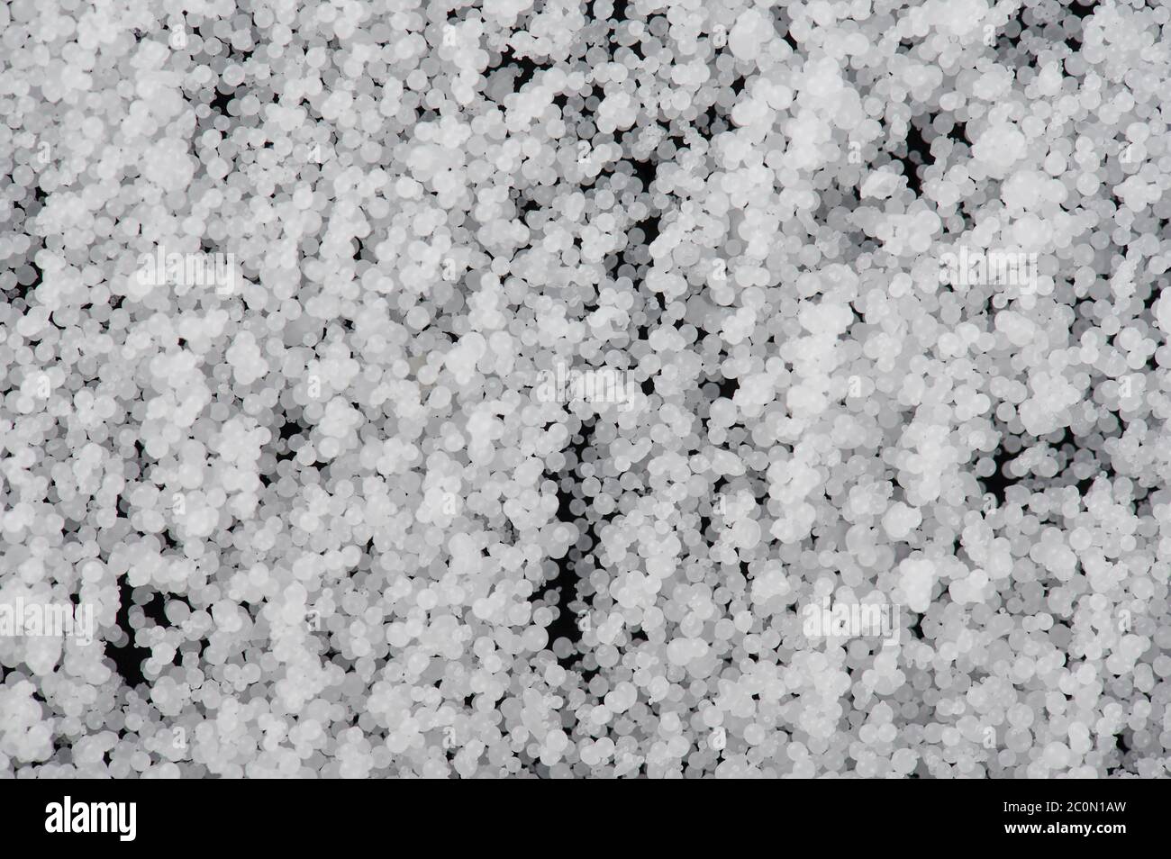 Vue rapprochée de la macro de texture d'arrière-plan Abstarct White Balls Banque D'Images