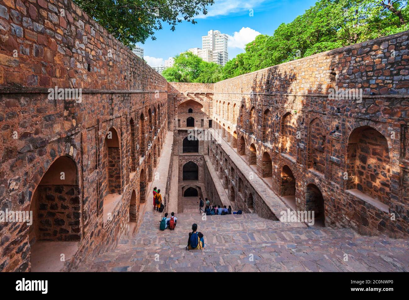 Agrasen ki Baoli ou Ugrasen ki Baodi est un pas historique bien près de Connaught Place à New Delhi, en Inde Banque D'Images