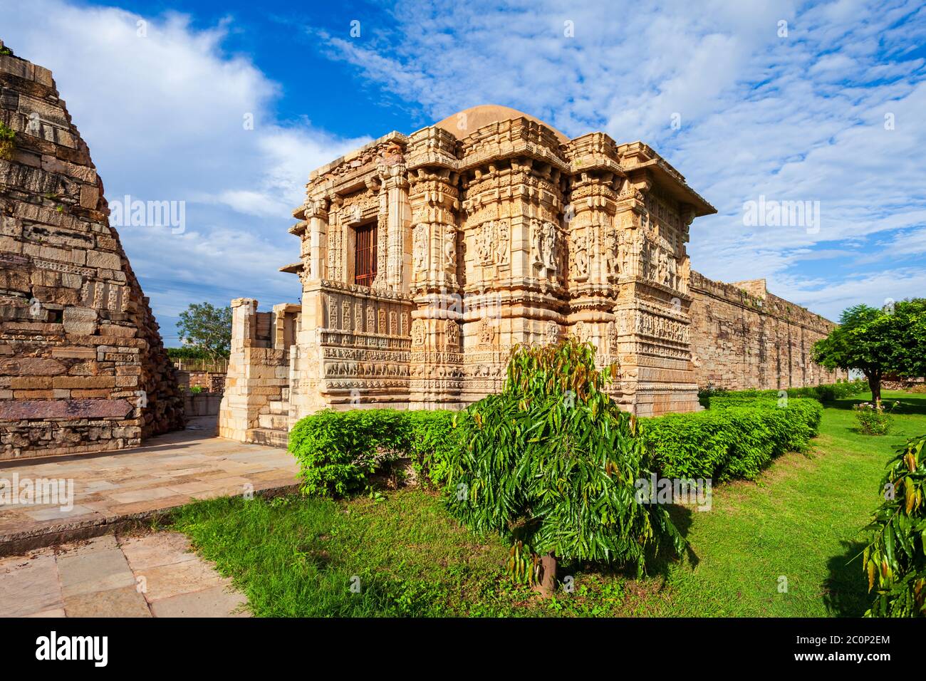 Temple Shani Deity à fort Chittor dans la ville de Chittorgarh, État du Rajasthan en Inde Banque D'Images