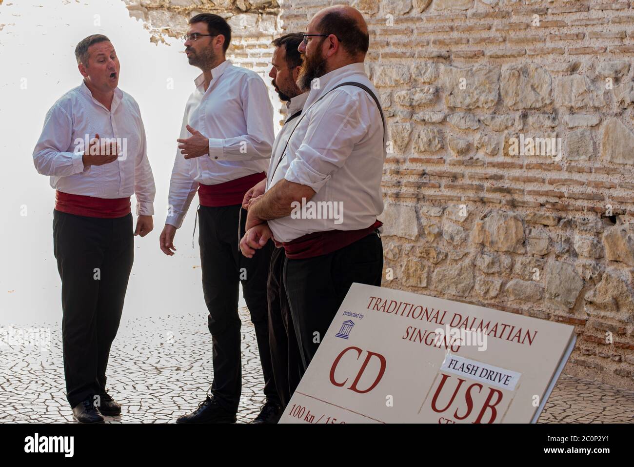 Groupe de chant traditionnel croate Banque D'Images