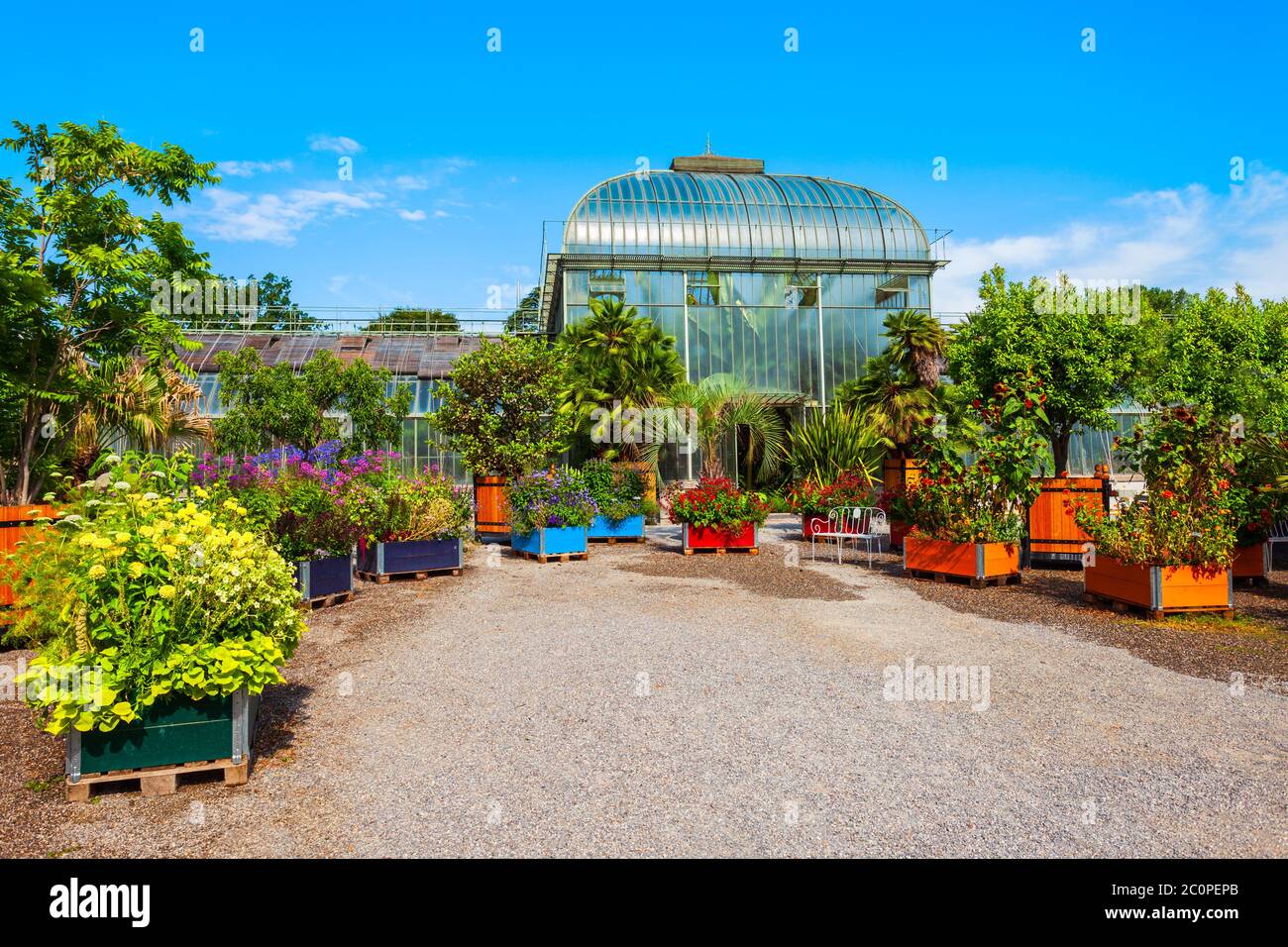 Jardin botanique de la ville de Genève en Suisse Banque D'Images