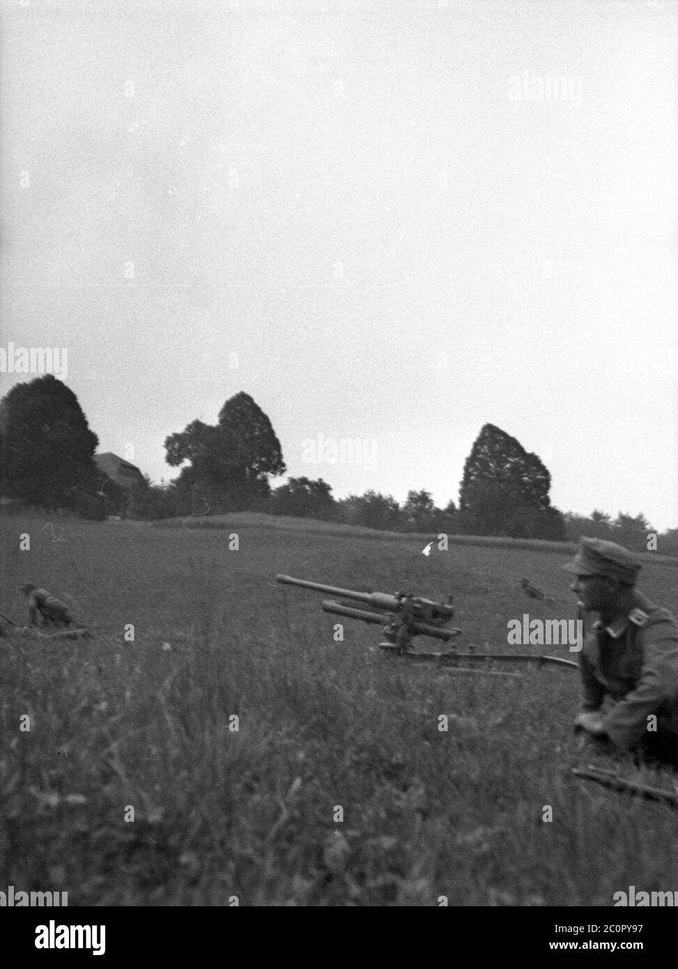 Wehrmacht Heer Panzerabwehrgeschütz PAG 47 mm Boehler - arme allemande anti-pistolet-char 47mm Banque D'Images