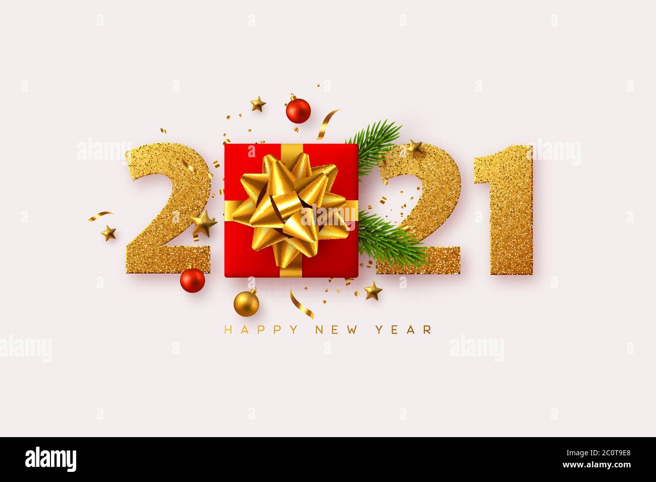 2021 bonne année. Illustration de Vecteur