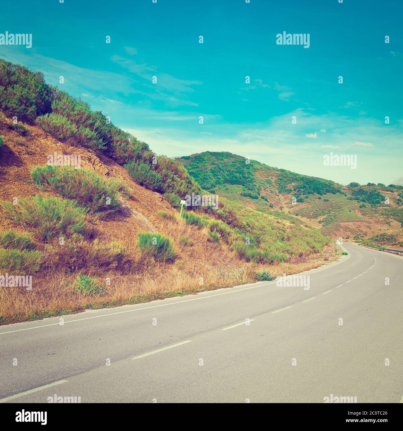 Route asphaltée Banque D'Images