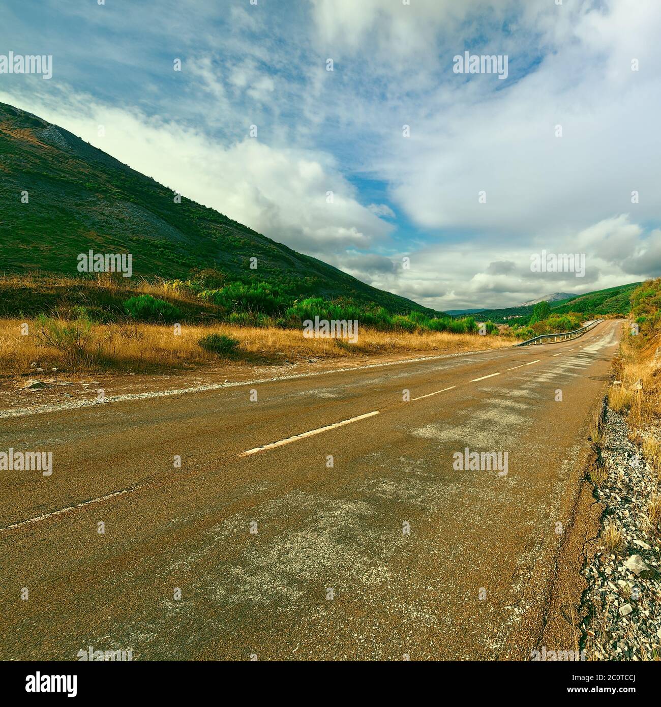Route asphaltée Banque D'Images