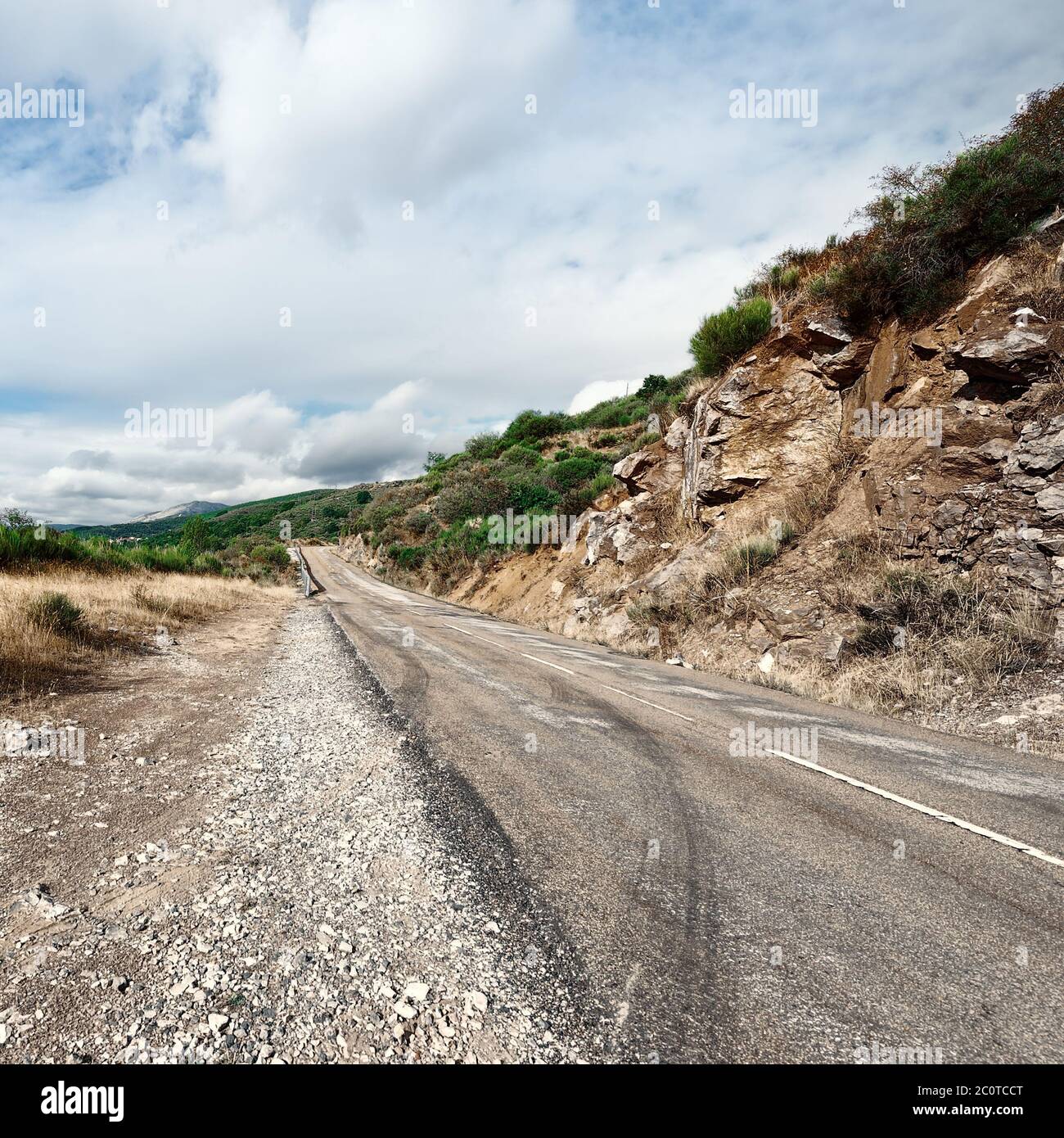 Route asphaltée Banque D'Images