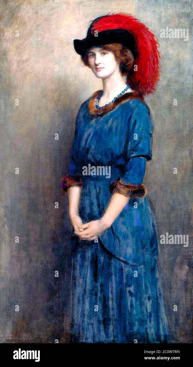 Angela McInnes par John collier, 1914 Banque D'Images