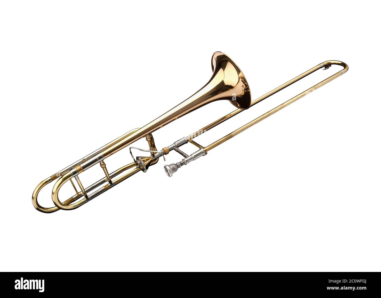 Brass slide trombone Banque de photographies et d'images à haute résolution  - Alamy