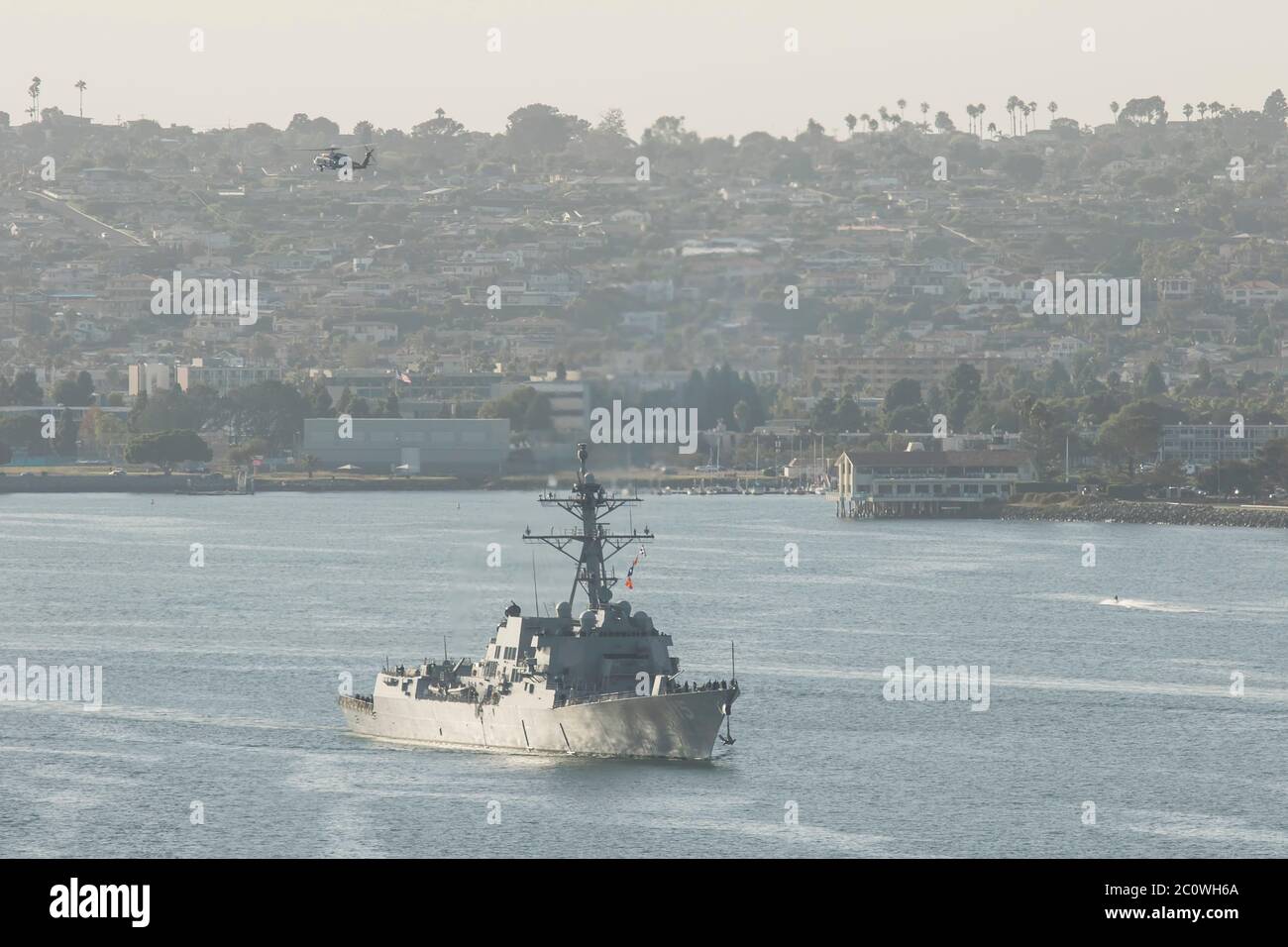 DDG-115 USS Rafael Peralta Arleigh Burke Class détruit de la marine américaine à la base navale de San Diego octobre 2019 Banque D'Images