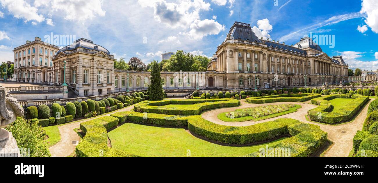 Le Palais Royal de Bruxelles Banque D'Images