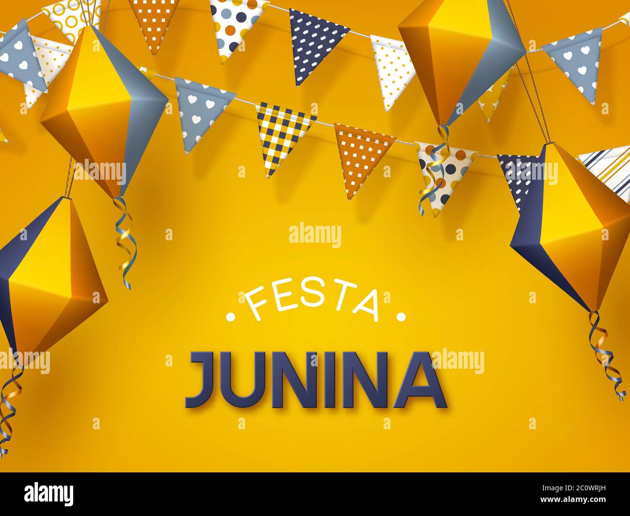 Bannière festa Junina. Illustration de Vecteur