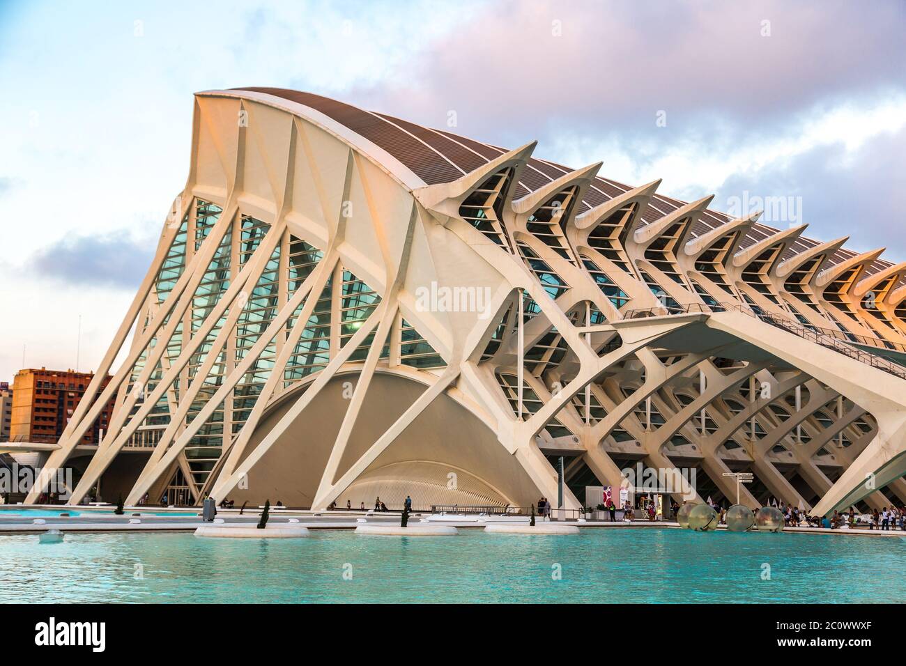 Ville des arts et des sciences à Valence, Espagne Banque D'Images