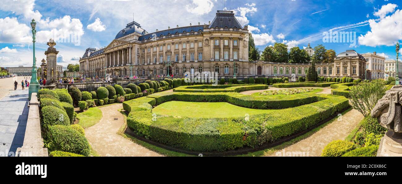Le Palais Royal de Bruxelles Banque D'Images