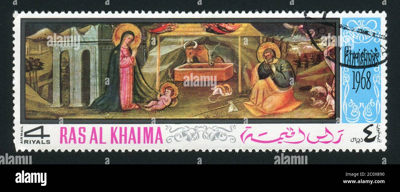 16 timbres-poste Ras Al Khaima Années 60-70 - France