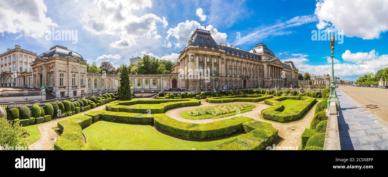 Le Palais Royal de Bruxelles Banque D'Images