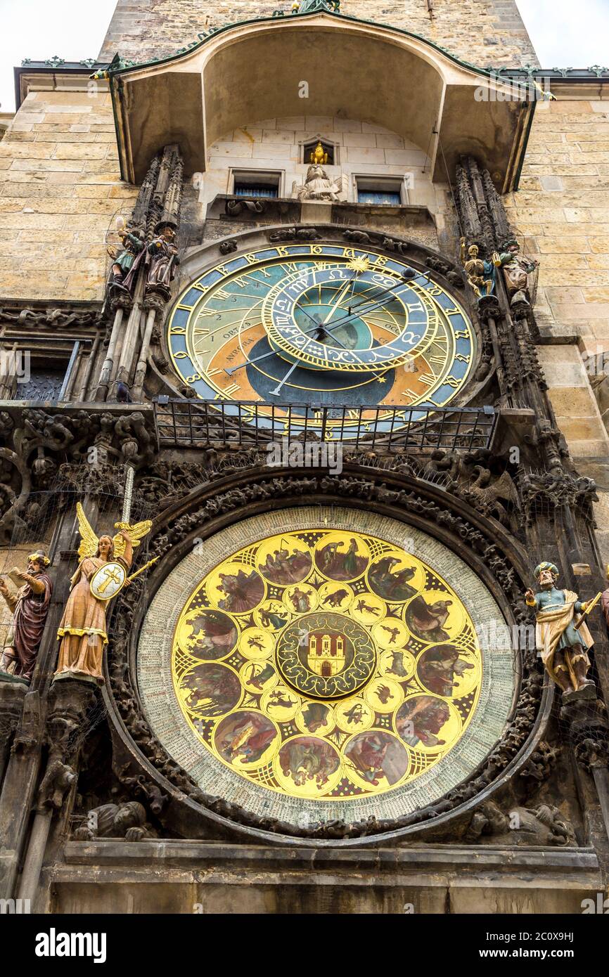 Horloge astronomique. Prague. Banque D'Images