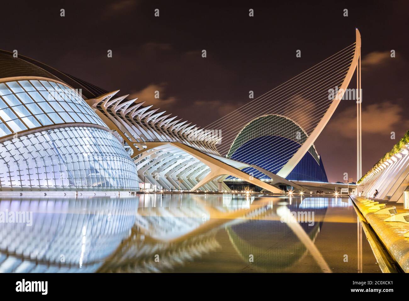 Ville des arts et des sciences à Valence, Espagne Banque D'Images