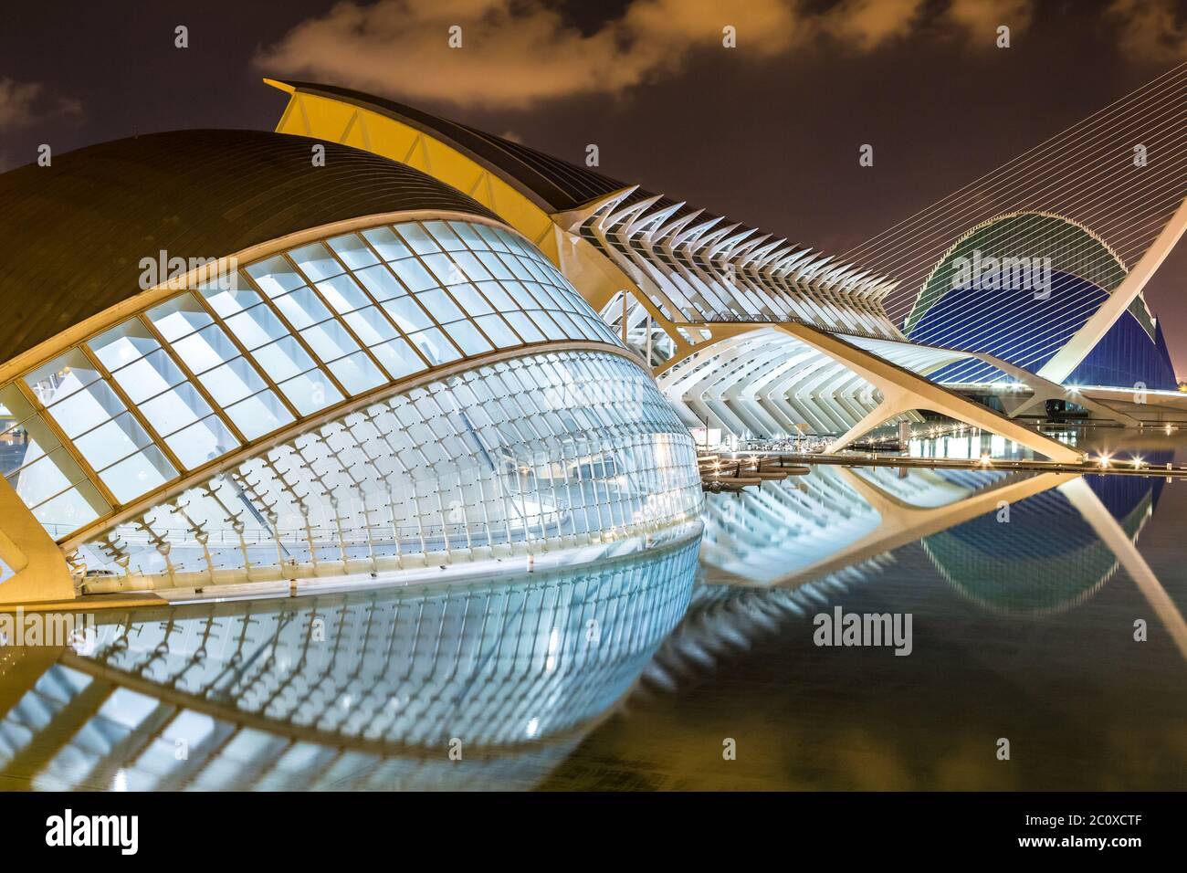 Ville des arts et des sciences à Valence, Espagne Banque D'Images