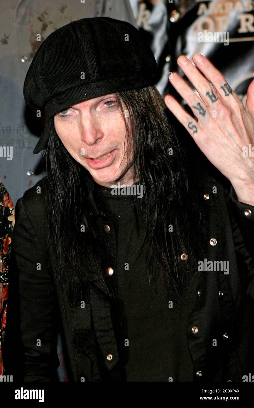 New York, NY, États-Unis. 18 septembre 2006. Mick Mars, de l'équipe Motley au 35e anniversaire Ambassadeurs of Rock Tour Hard Rock Cafe au Hard Rock Cafe. Crédit : Steve Mack/Alay Banque D'Images