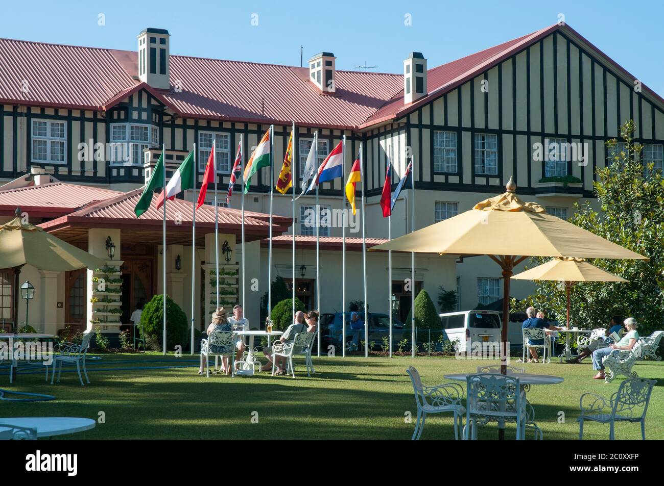 Le Grand Hôtel, construit dans le style d'un manoir élisabéthain, à Nuwara Eliya dans le pays de colline du Sri Lanka Banque D'Images