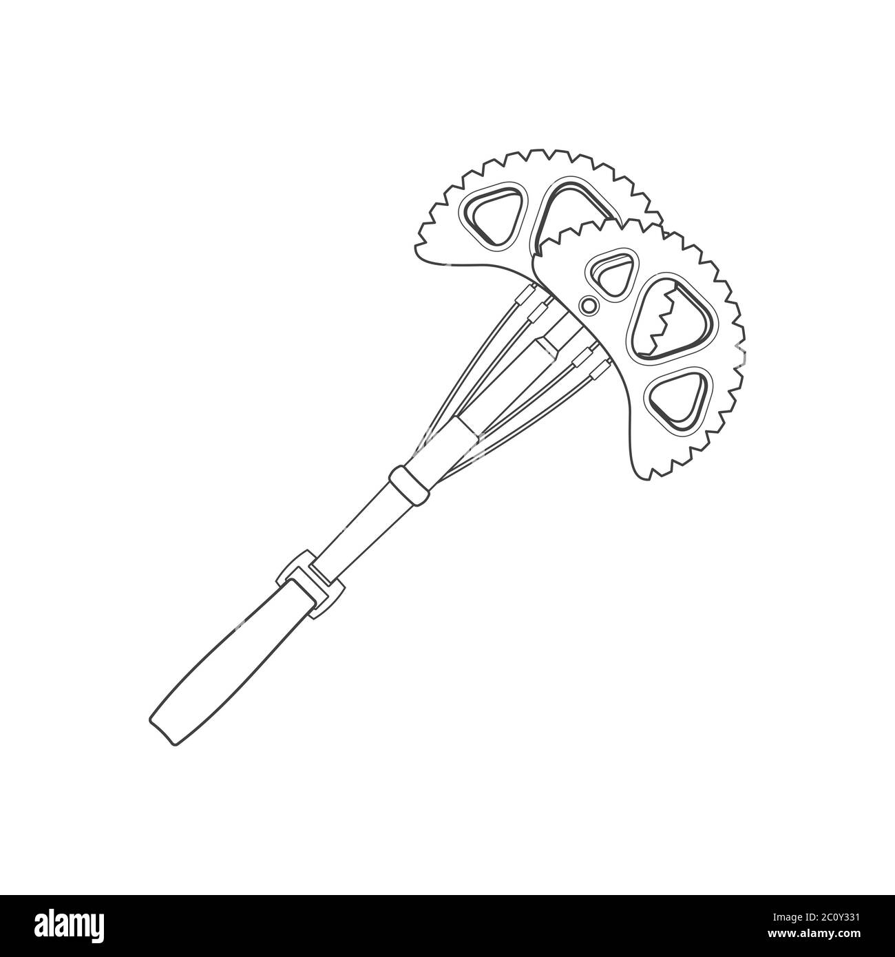illustration de l'icône du dispositif de came alpinisme Banque D'Images