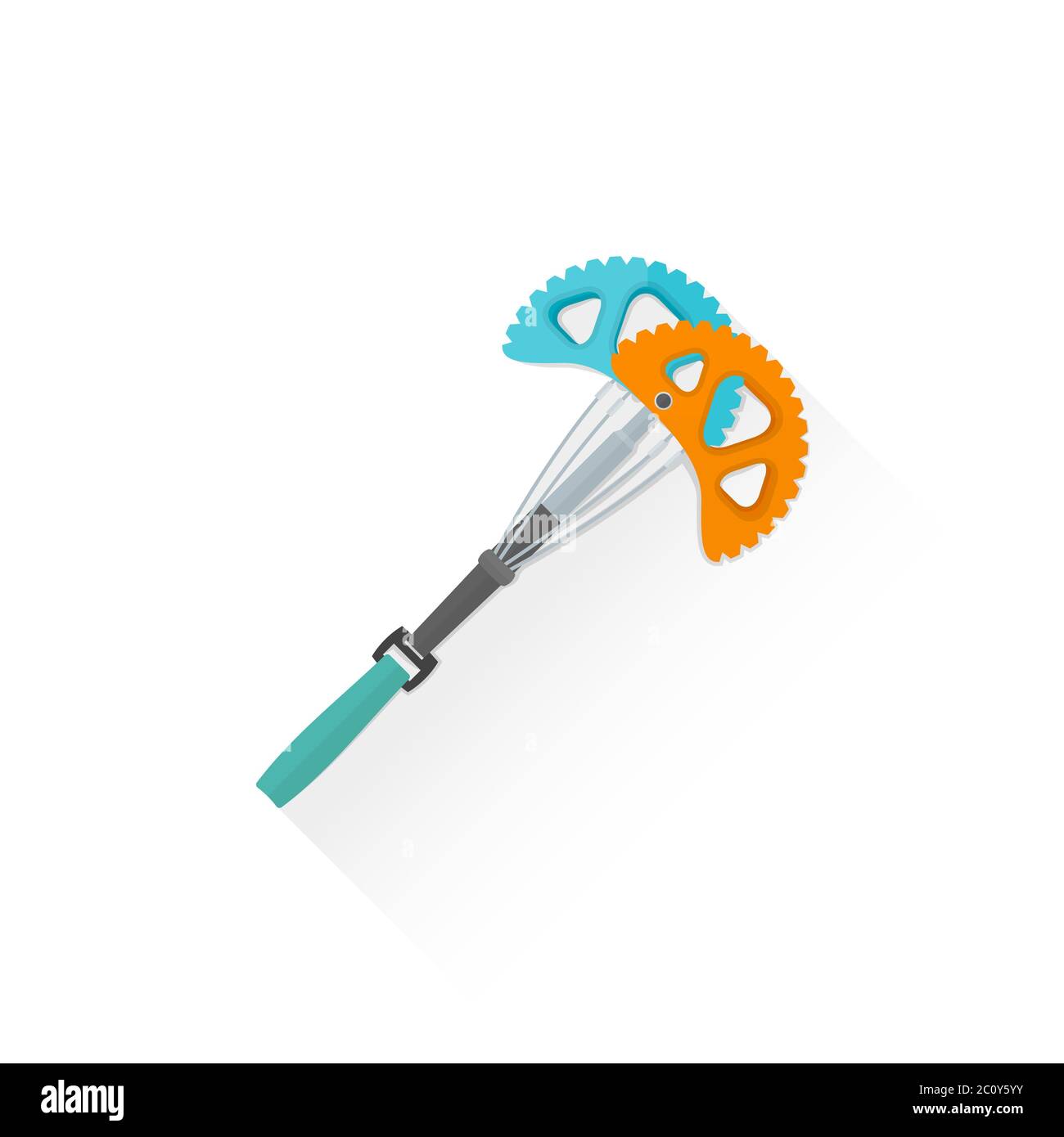 illustration de l'icône du dispositif de came de l'équipement d'alpinisme de couleur Banque D'Images