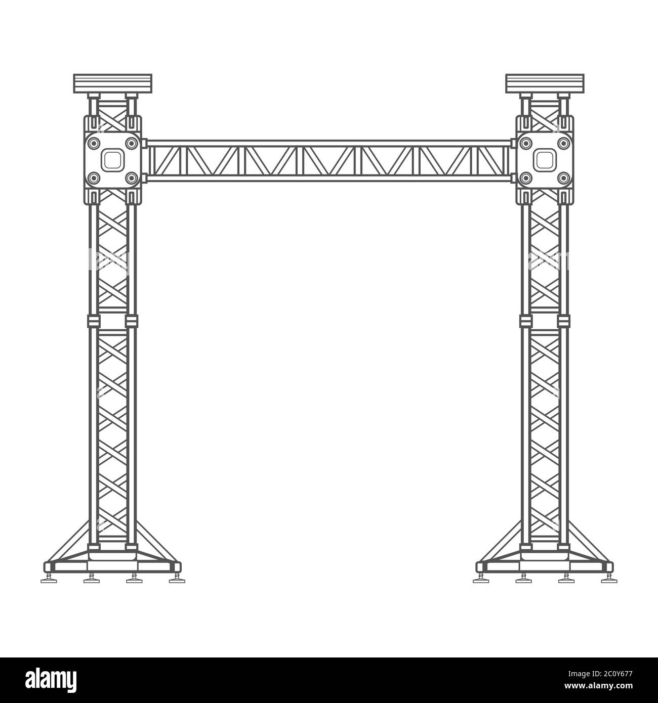 illustration de la construction de la tour de la structure de la structure de la structure de la structure Banque D'Images