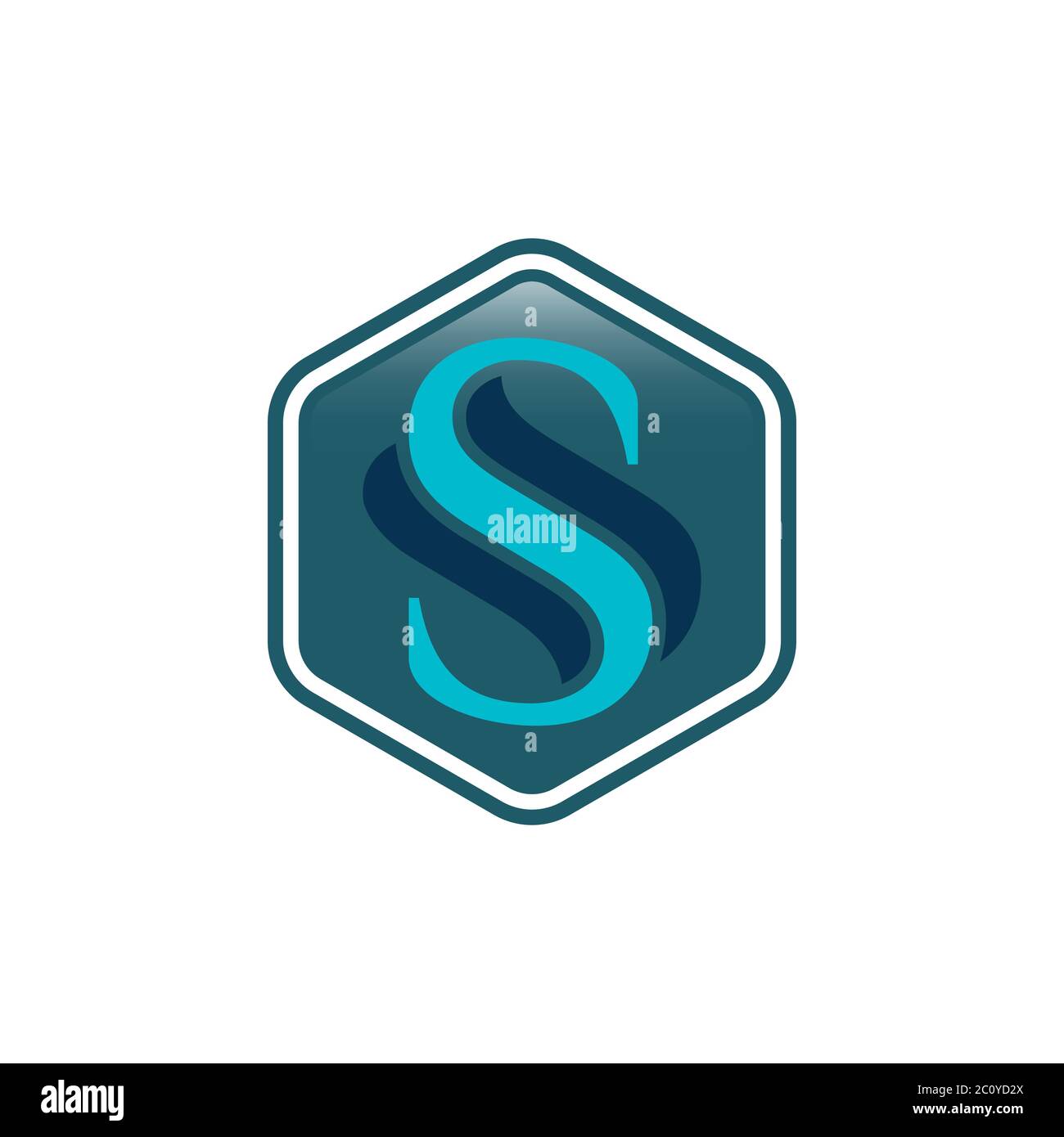 Logo lettre S de l'écran, logo sûreté/sécurité/protection, design moderne.EPS 10 Illustration de Vecteur