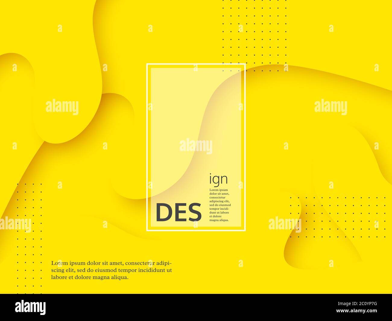 Liquide résumé fond jaune. Illustration de Vecteur