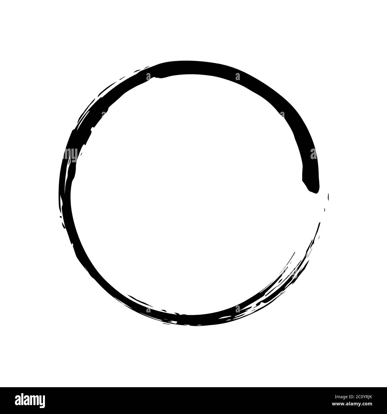 Forme du cercle noir vector grunge background Banque D'Images