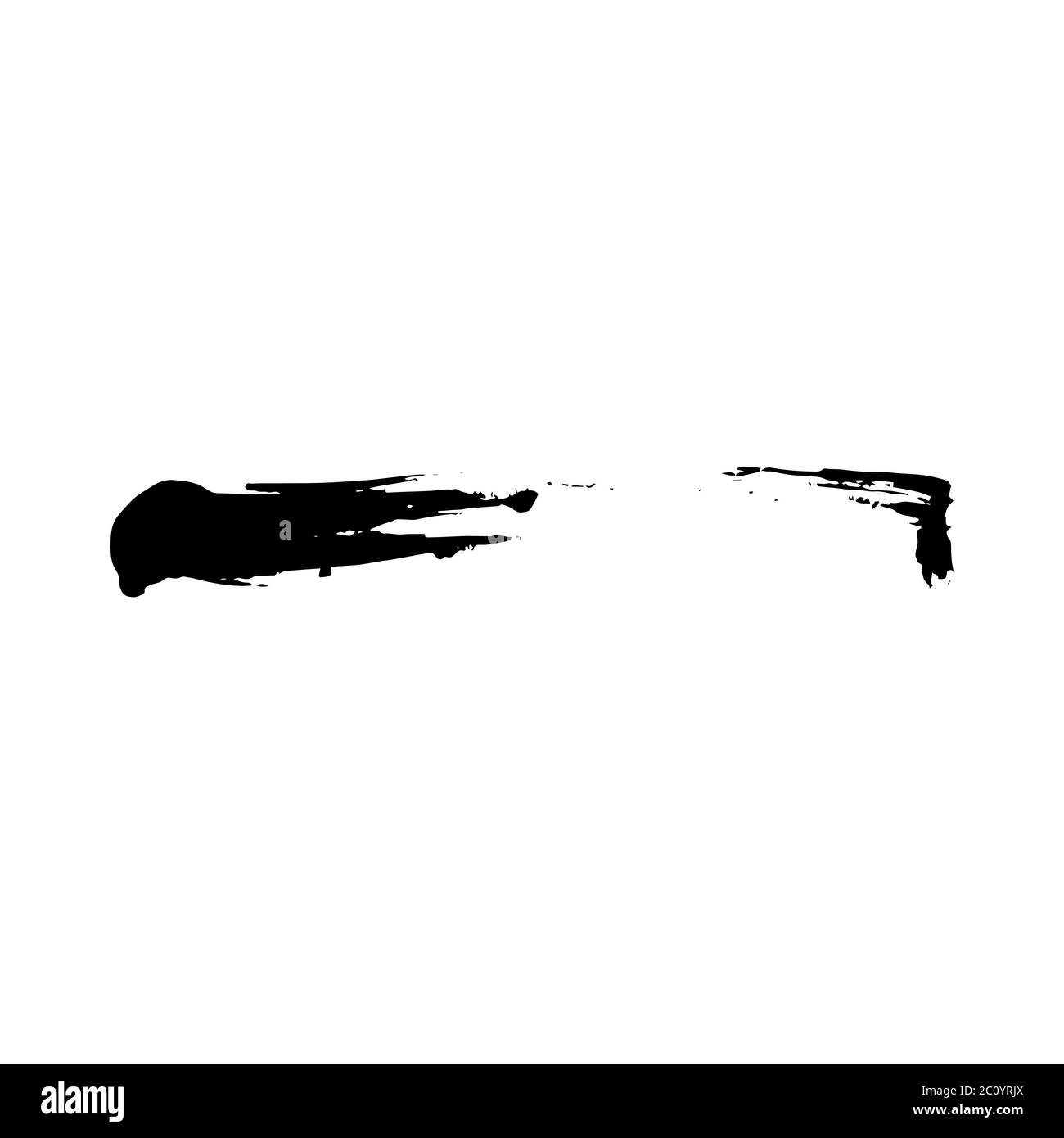 Coup de pinceau Grunge texture vecteur Banque D'Images