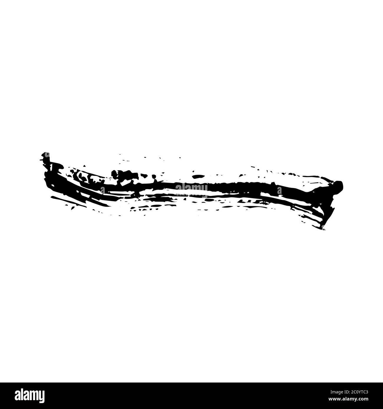 Coup de pinceau Grunge texture vecteur Banque D'Images