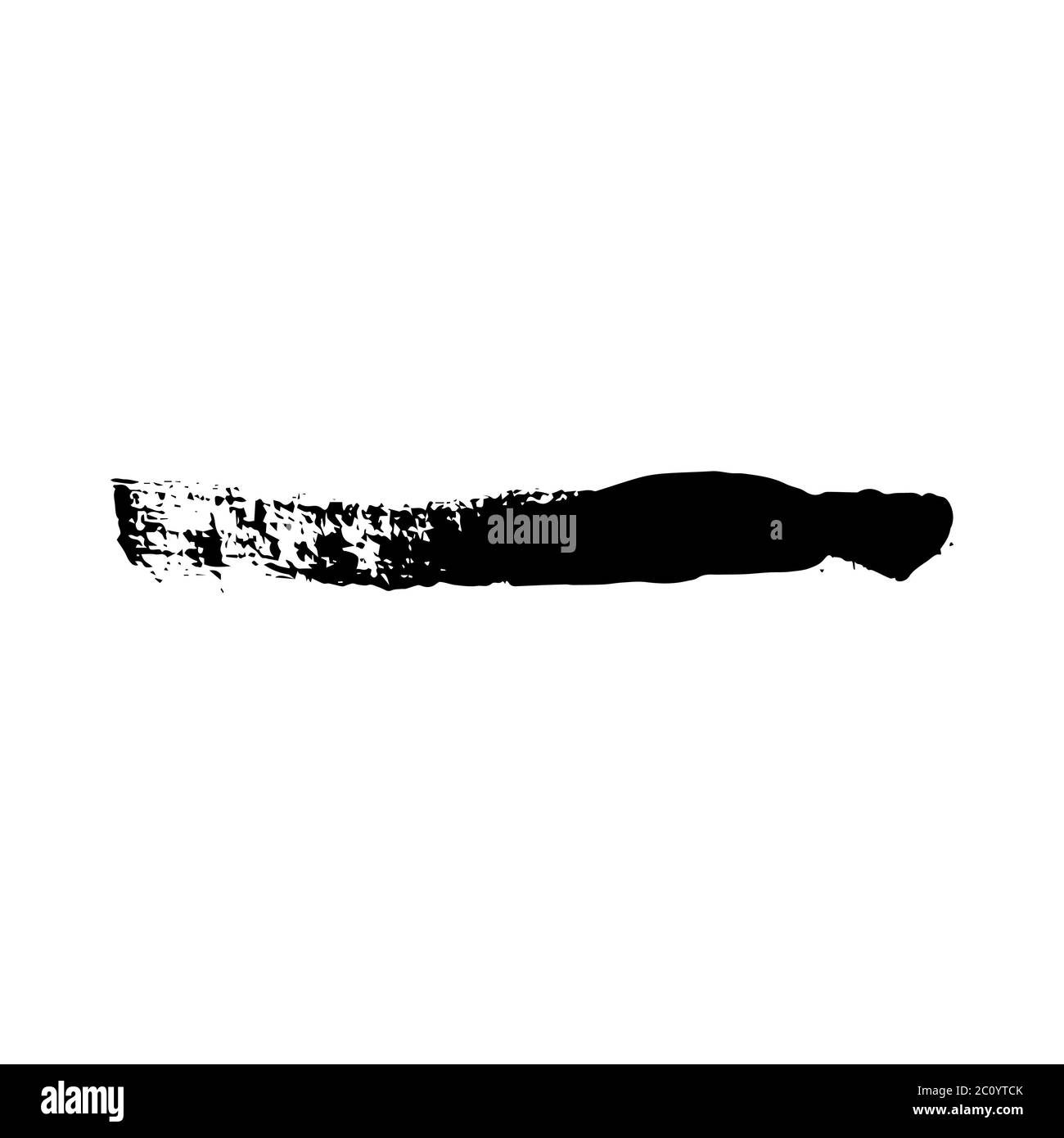 Coup de pinceau Grunge texture vecteur Banque D'Images