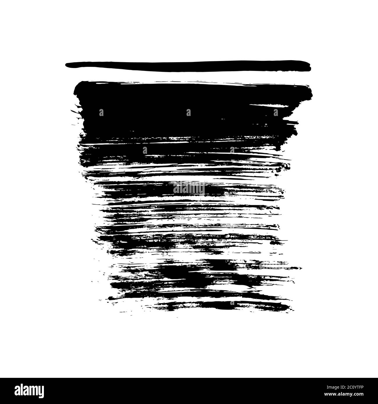 Coup de pinceau Grunge texture vecteur Banque D'Images