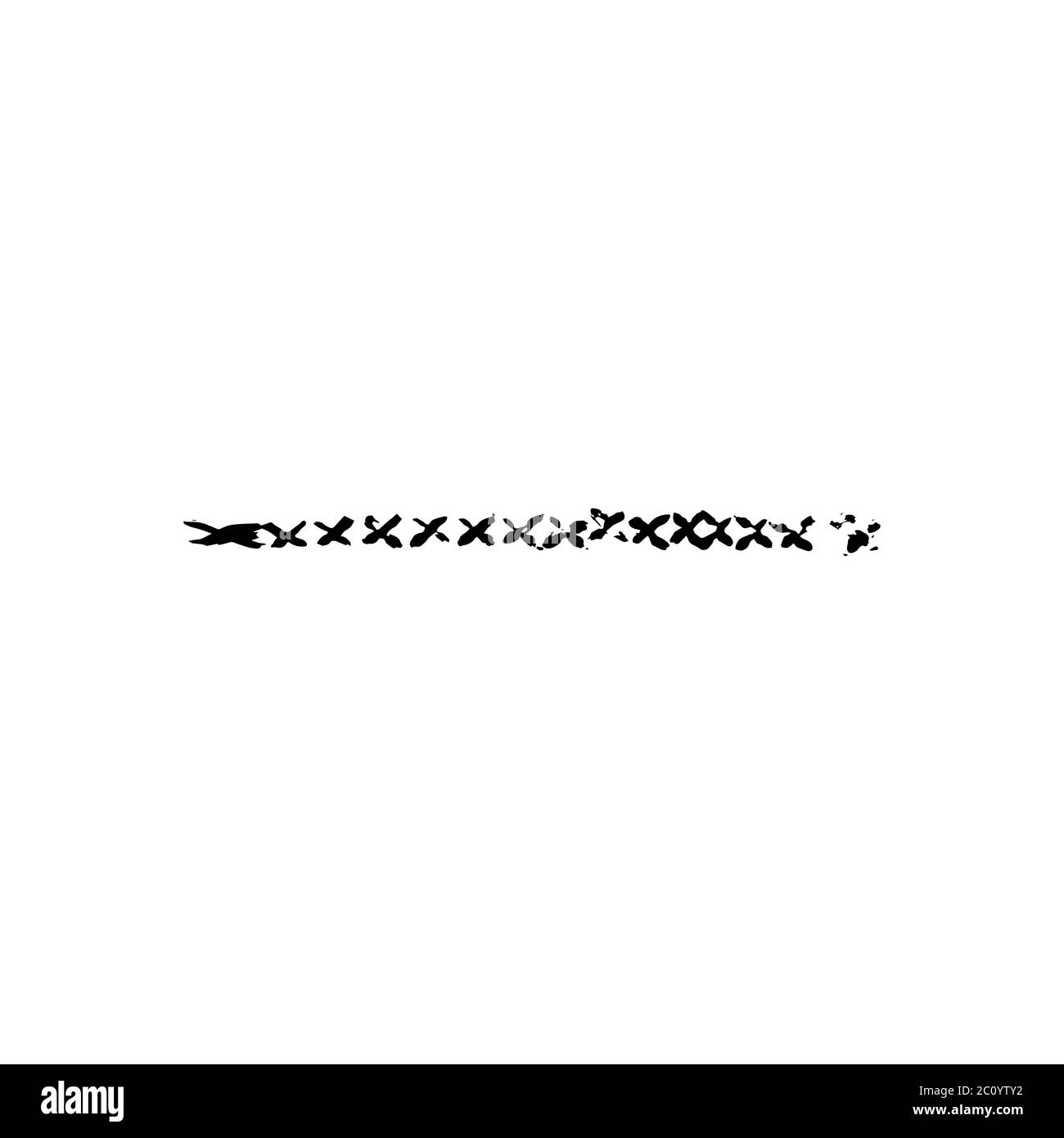 Brosse à motifs ethniques Vector Grunge Textured Banque D'Images