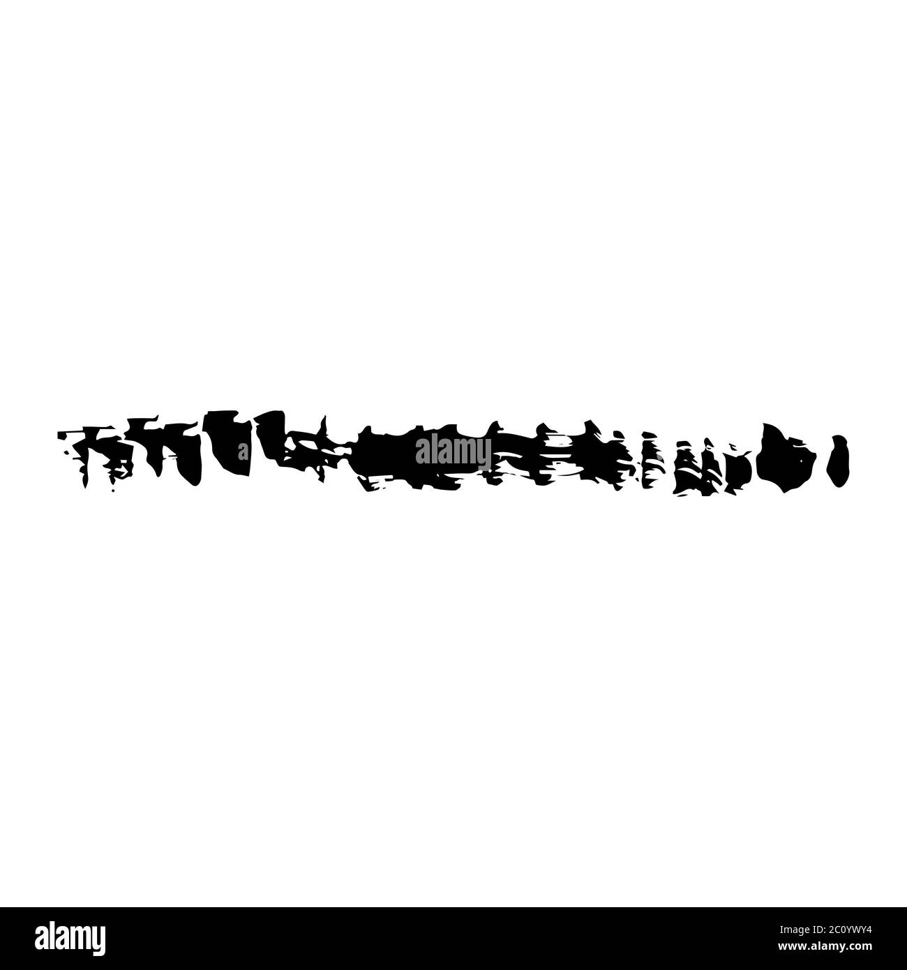 Coup de pinceau Grunge texture vecteur Banque D'Images