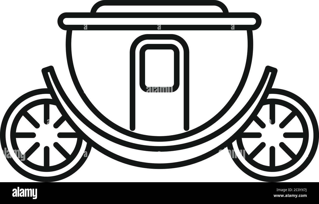 Icône de chariot de Brougham. Contour icône de vecteur de chariot de brougham pour la conception de Web isolée sur fond blanc Illustration de Vecteur Icône de chariot de Brougham. Contour icône de vecteur de chariot de brougham pour la conception de Web isolée sur fond blanc Illustration de Vecteur