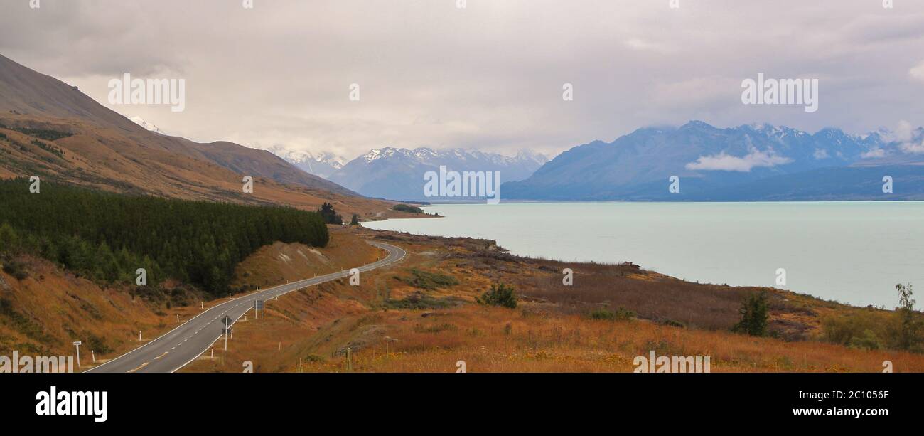 Un paysage de voyage en Nouvelle-Zélande Banque D'Images