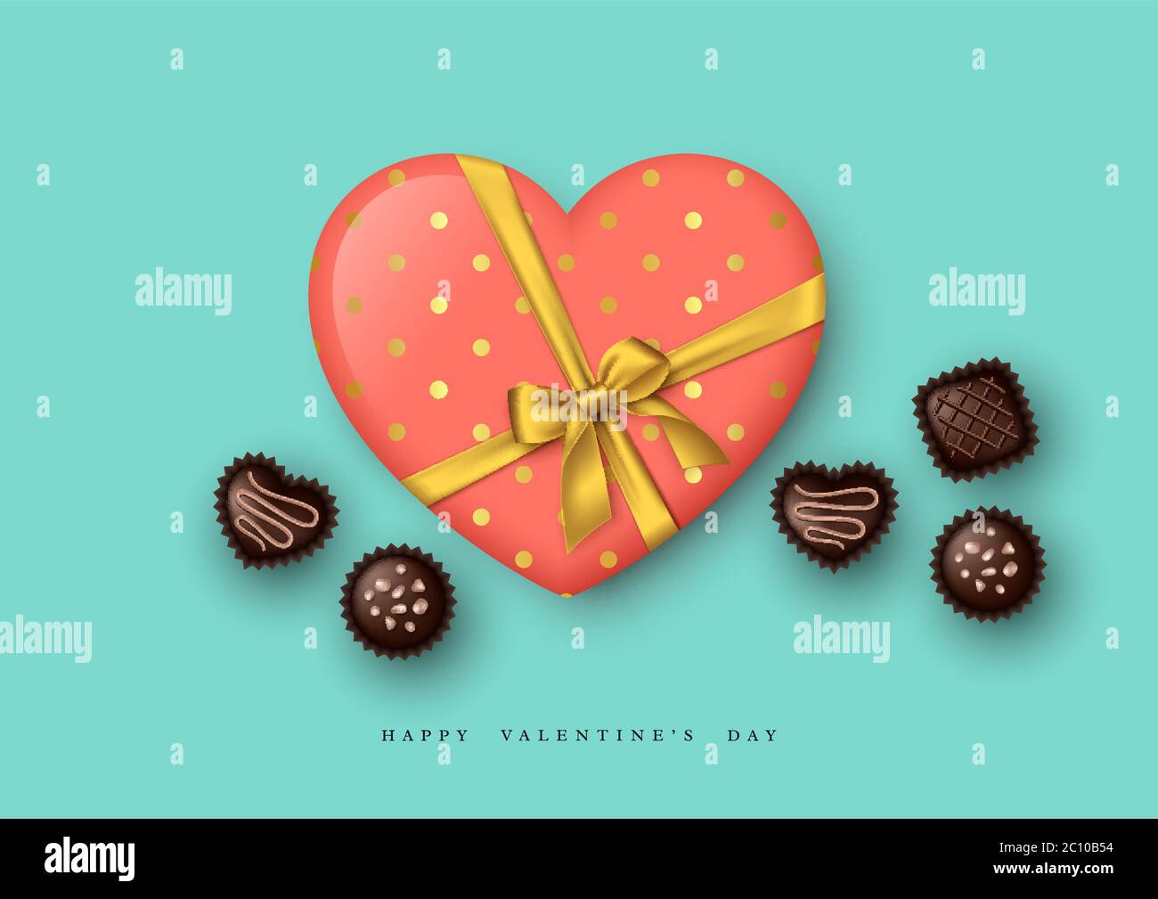 Carte de Saint-Valentin. Illustration de Vecteur