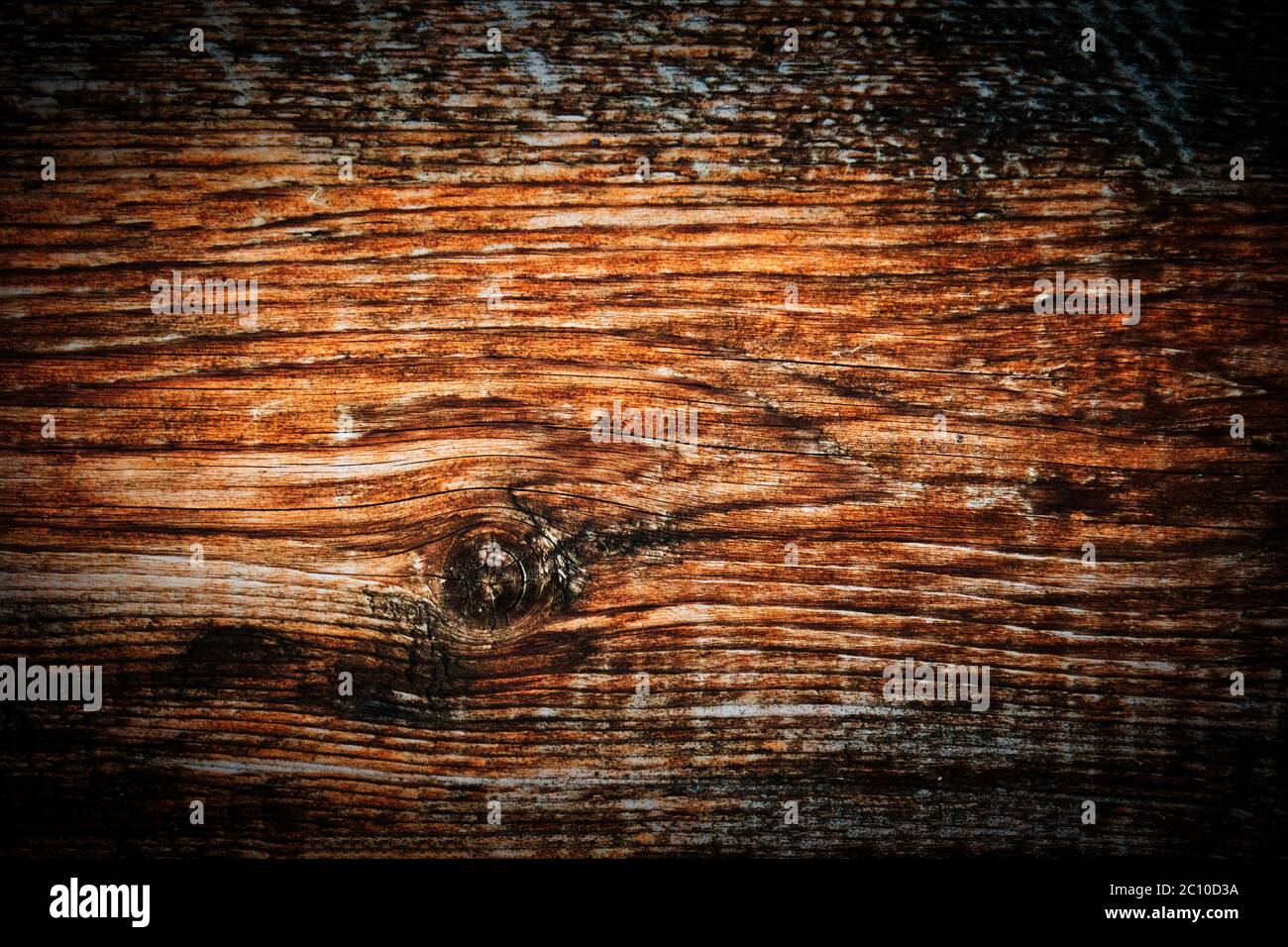 Pice de bois patiné, c'est un bois de grève trouvé sur la plage, cadre avec un dur vignette Banque D'Images