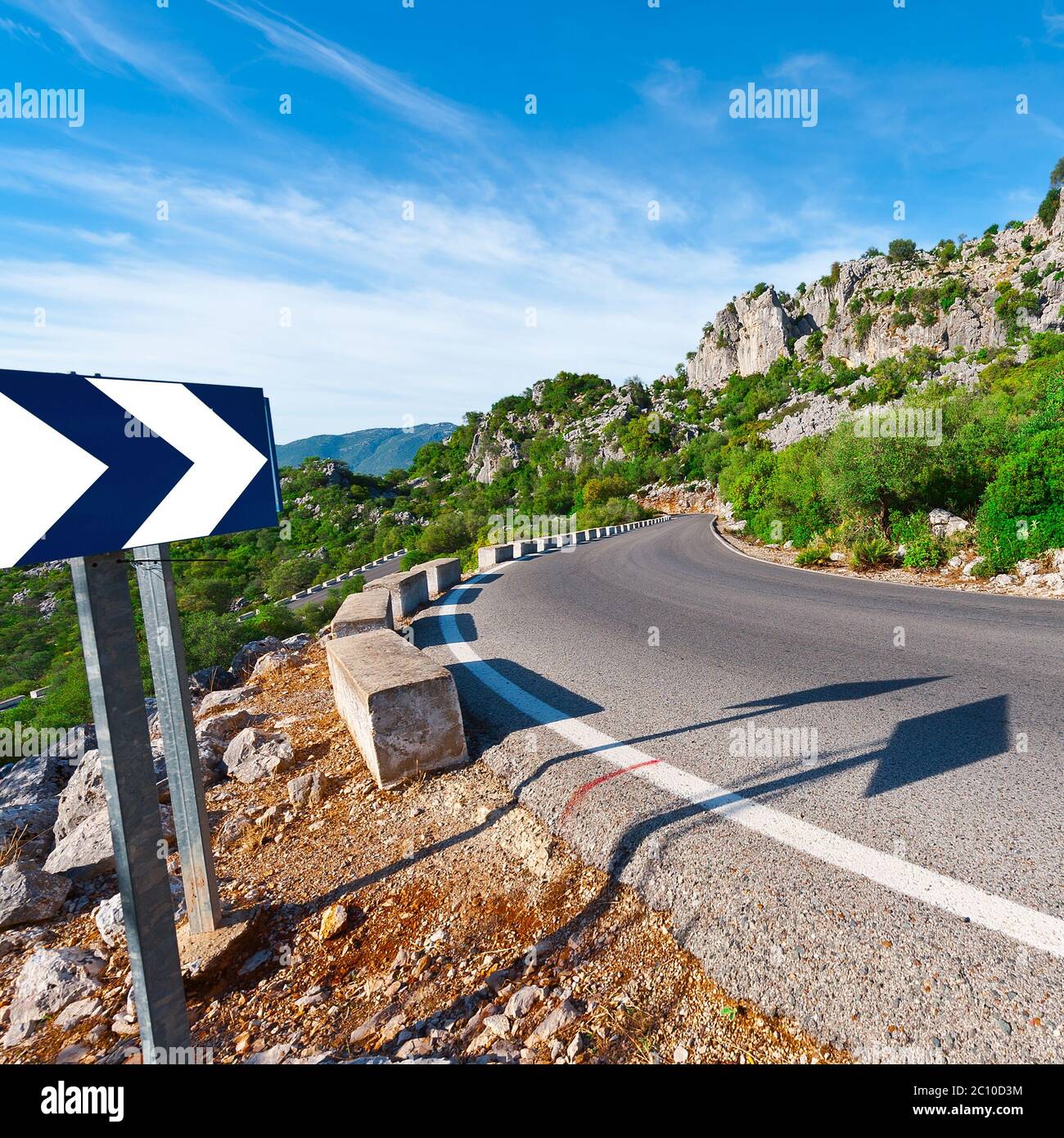 Route asphaltée Banque D'Images