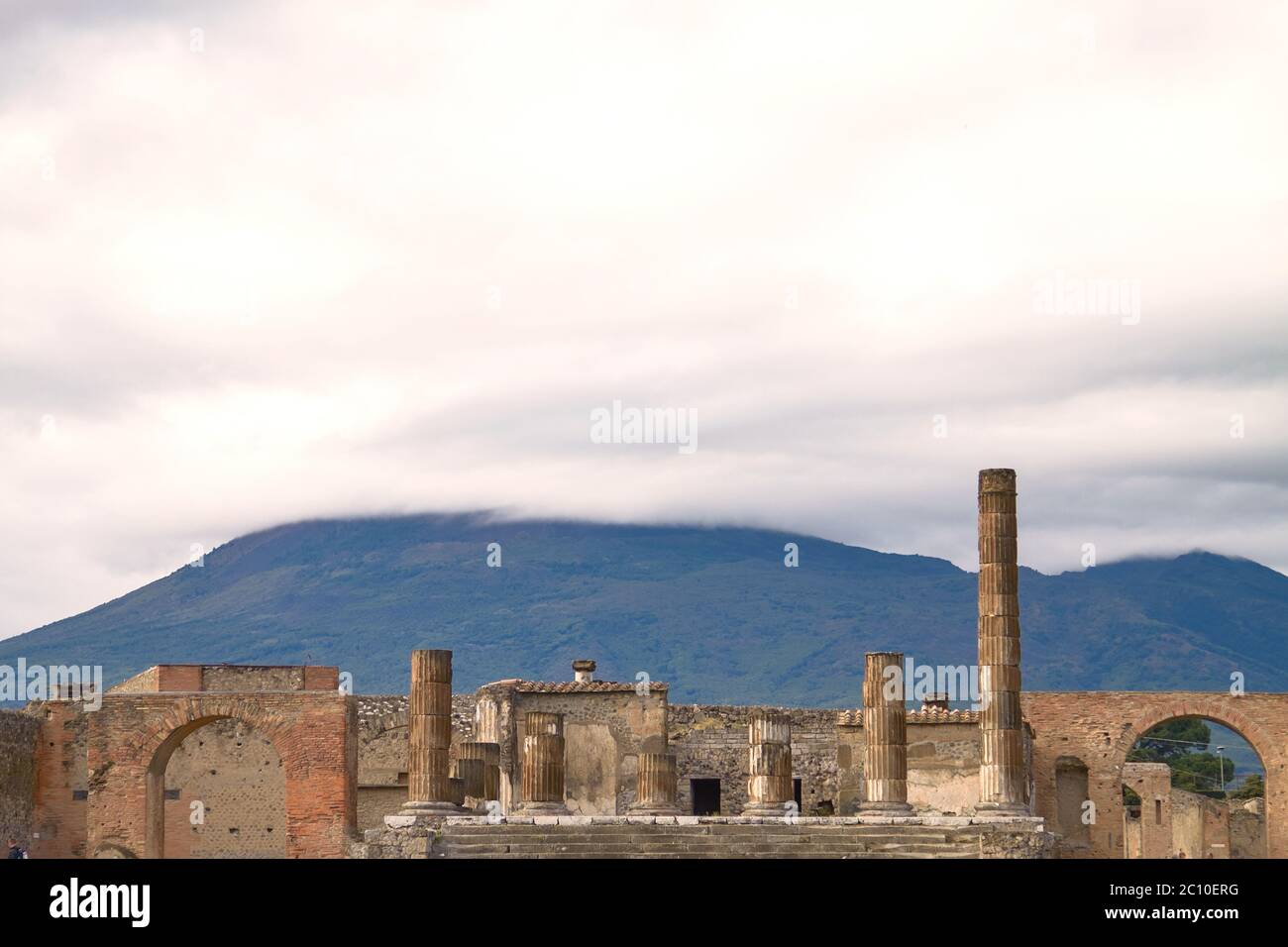 Ruines et vestiges de la ville de Pompéi en Italie Banque D'Images