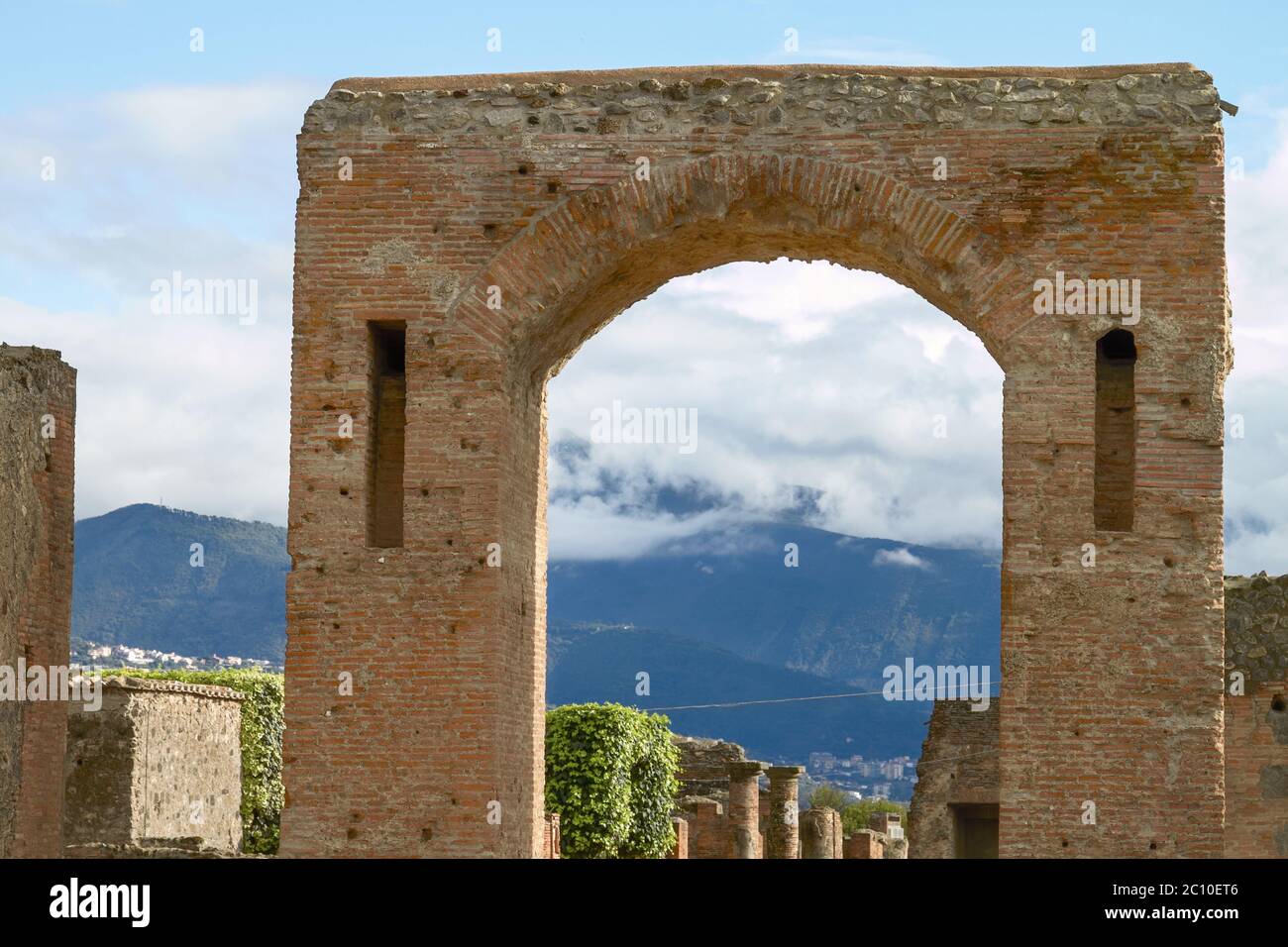 Ruines et vestiges de la ville de Pompéi en Italie Banque D'Images
