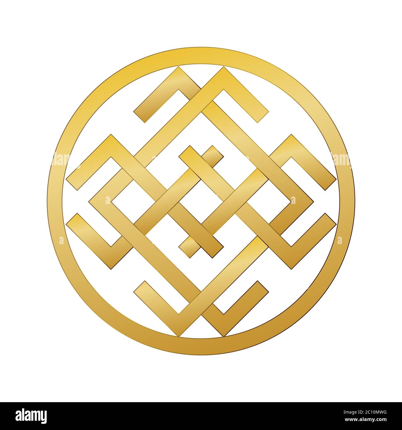 Ancien symbole mystérieux slaves de la bonne fortune, la richesse, le bonheur. Banque D'Images