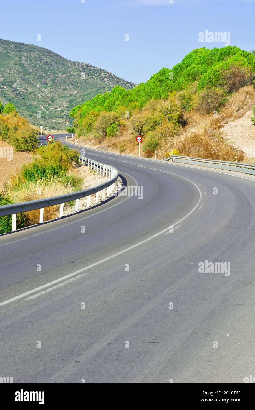 Route en Espagne Banque D'Images