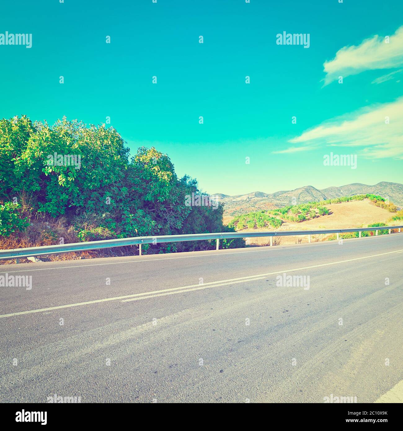 Route asphaltée Banque D'Images